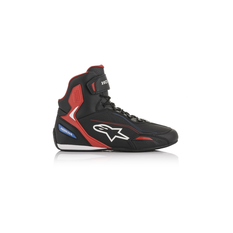 Alpinestars Faster-3 Honda kollekció motoros csizma fekete-vörös-kék
