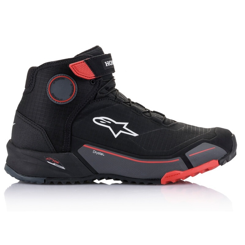 Alpinestars CR-X Drystar Honda kollekció motoros cipő fekete-piros-szürke