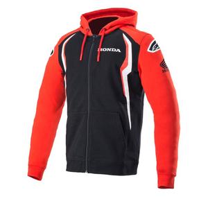 Alpinestars Honda kapucnis pulóver piros-fekete