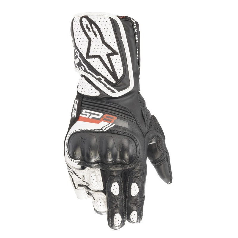 Alpinestars SP-8 női motoros kesztyű fekete-fehér