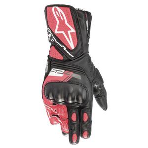 Alpinestars SP-8 női motoros kesztyű fekete-fehér-rózsaszín