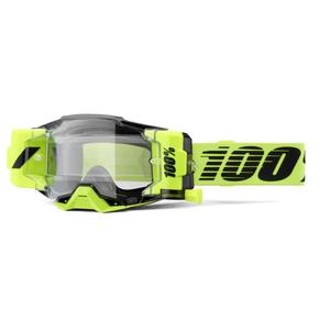 100% - USA Armega Forecast motocross szemüveg fluo zöld( átlátszó üveg)
