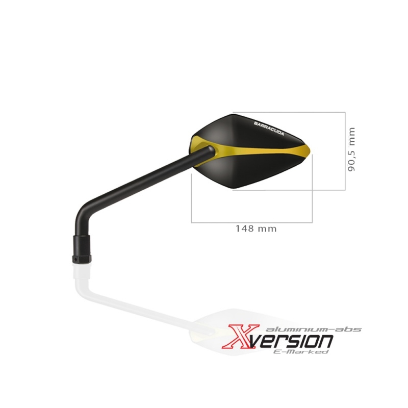 Zrcátka X-Version - zlatá