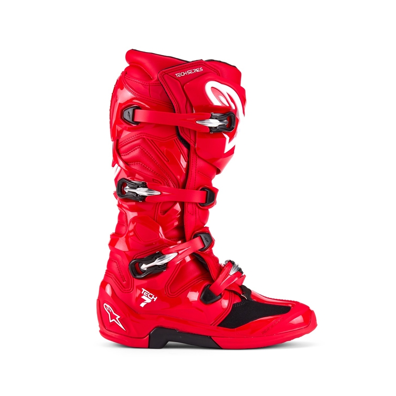 Alpinestars Tech 7 motoros csizma piros