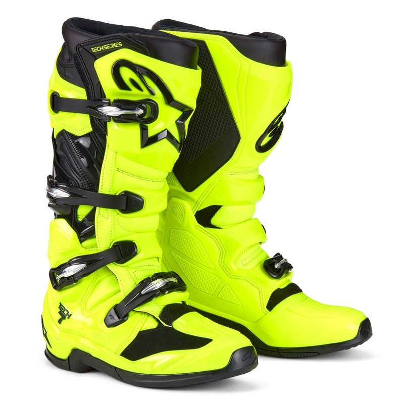 Alpinestars Tech 7 motoros csizma fluo sárga-fekete