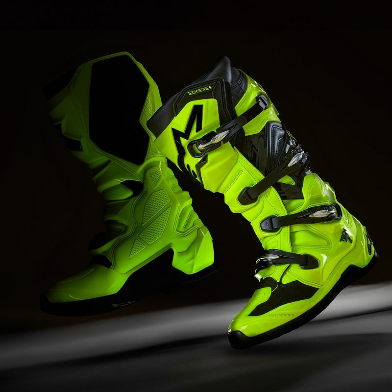 Alpinestars Tech 7 motoros csizma fluo sárga-fekete