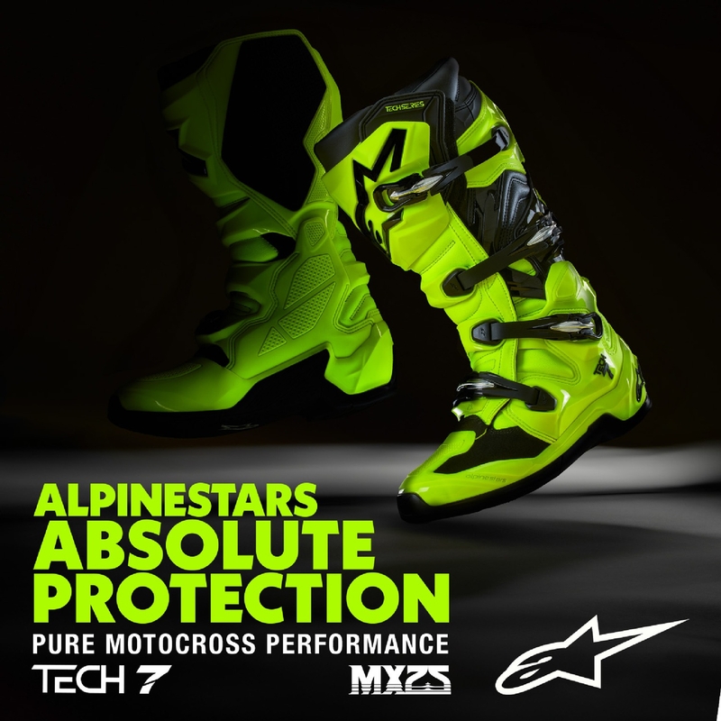 Alpinestars Tech 7 motoros csizma fluo sárga-fekete