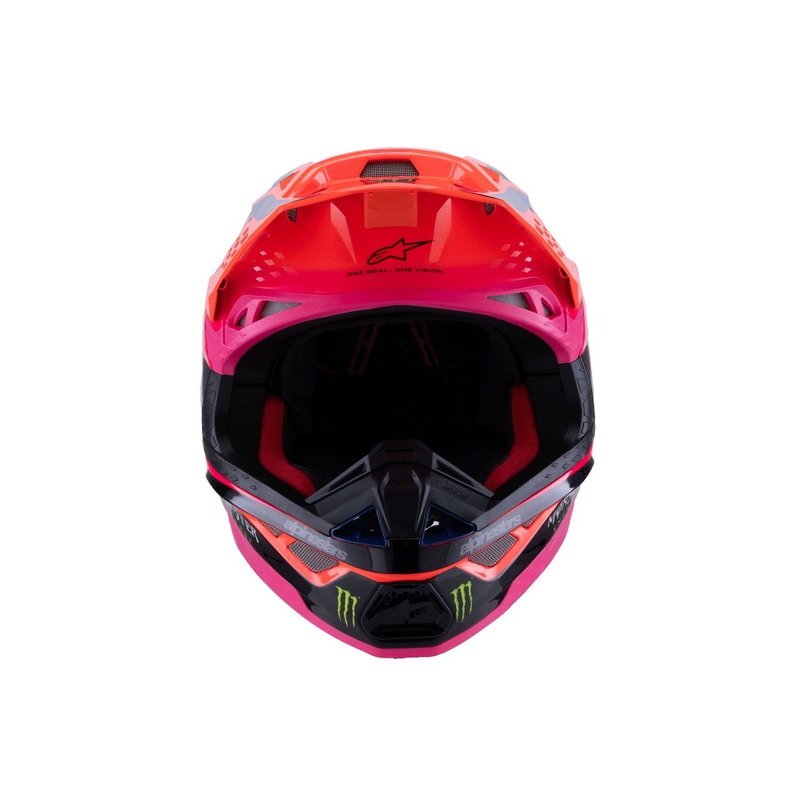 Alpinestars Supertech S-M10 HAIDEN DEEGAN edition motocross sisak fluo narancs-lila-rózsaszín-zöld