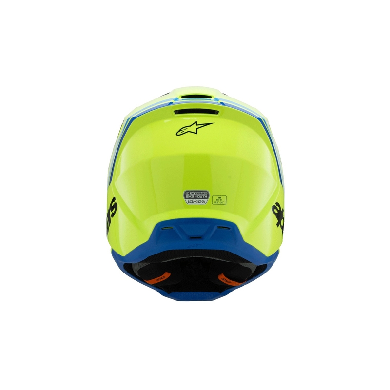 Alpinestars S-M3 RADIUM gyermek motocross sisak fluo sárga-fekete-kék