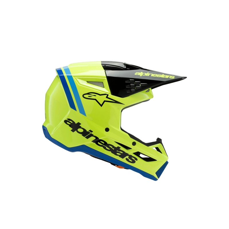 Alpinestars S-M3 RADIUM gyermek motocross sisak fluo sárga-fekete-kék