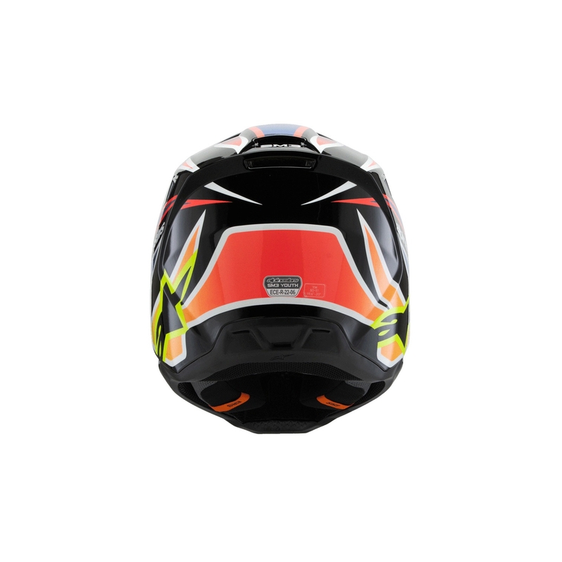 Alpinestars S-M3 WURX gyermek motocross sisak fekete-fluo sárga-kék-piros