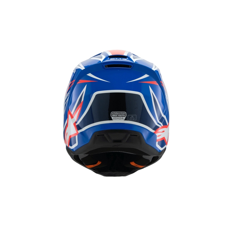 Alpinestars S-M3 WURX gyermek motocross sisak kék-piros-fehér-fekete