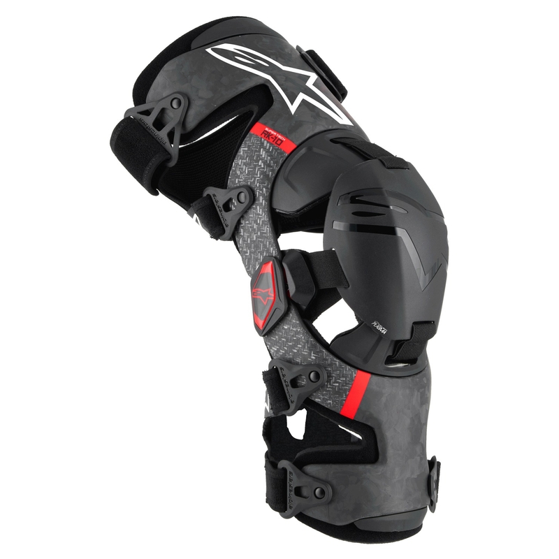 Alpinestars Supertech RK-10 Plasma térdmerevítő fekete-piros
