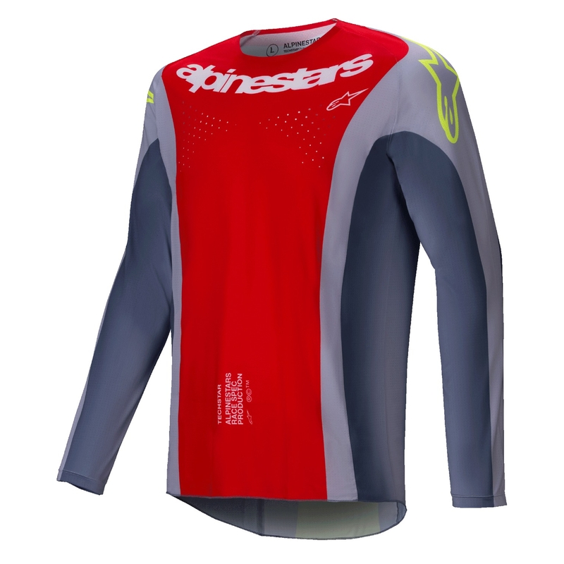 Alpinestars Techstar Melt motokrossz mez piros-szürke