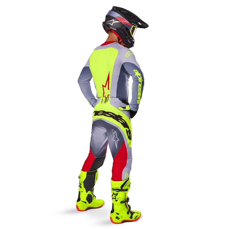 Alpinestars Techstar Melt motokrossz mez piros-szürke