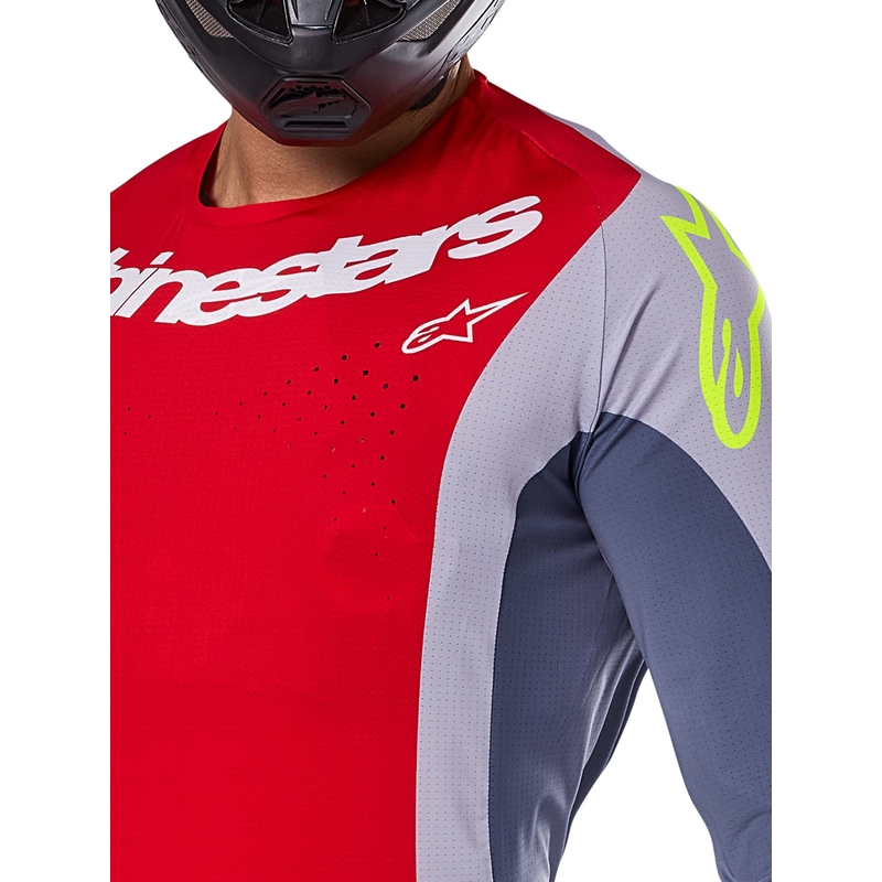 Alpinestars Techstar Melt motokrossz mez piros-szürke