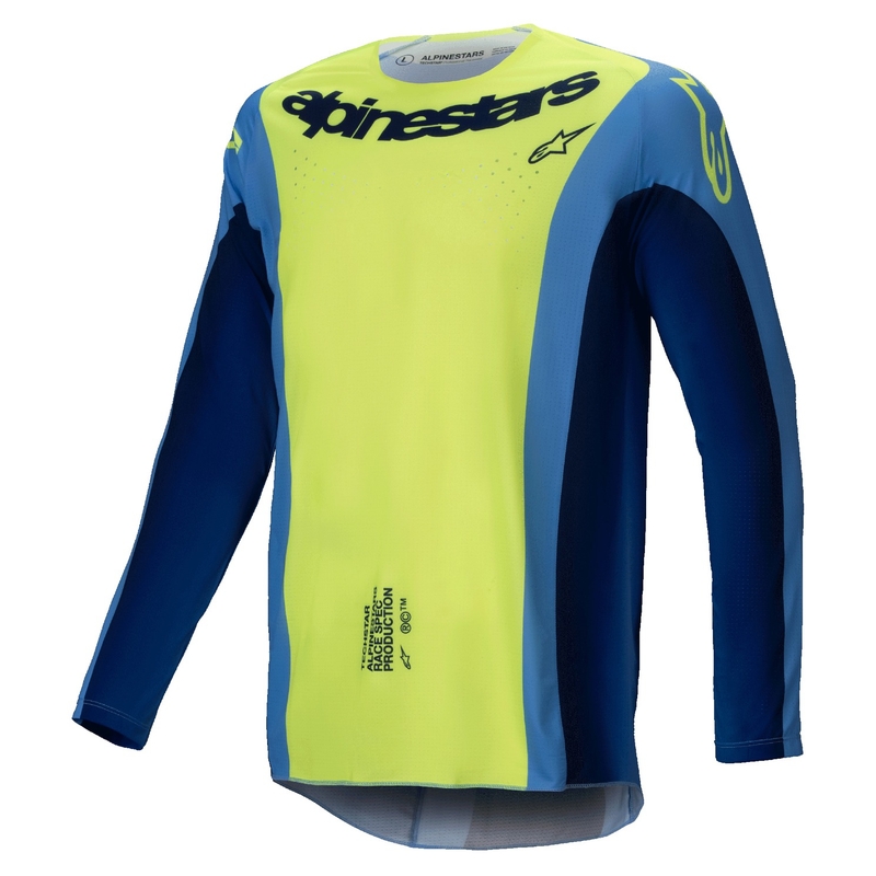 Alpinestars Techstar Melt motokrossz mez fluo sárga-kék