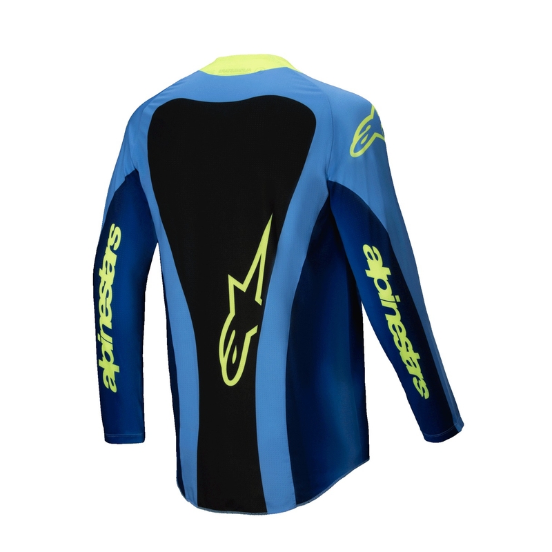 Alpinestars Techstar Melt motokrossz mez fluo sárga-kék