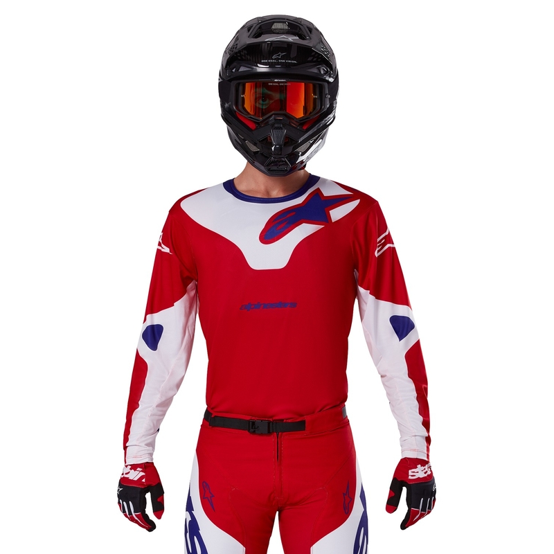 Alpinestars Racer Veil motokrossz mez piros-fehér