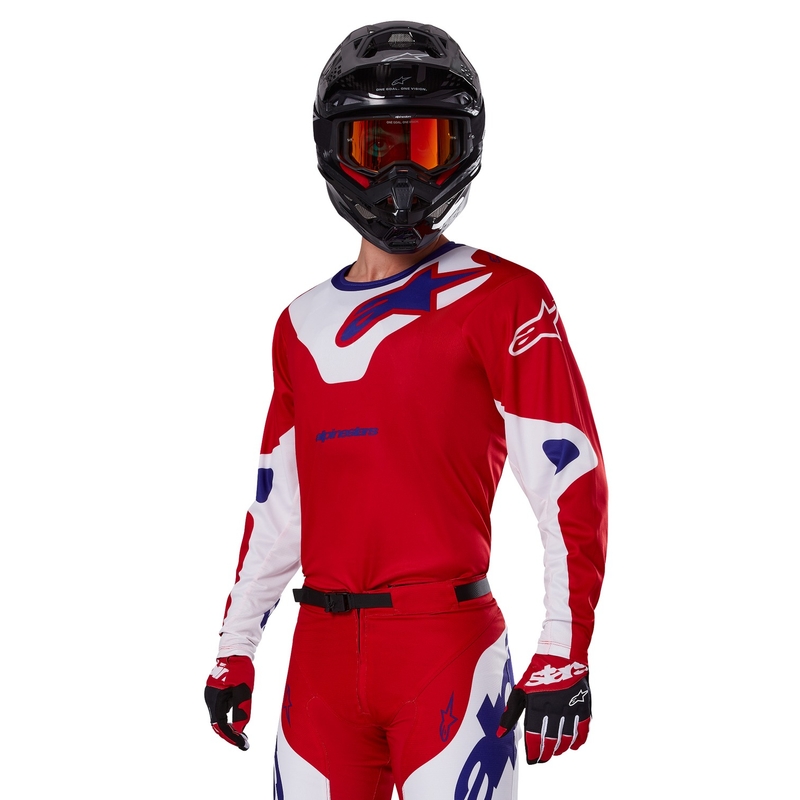 Alpinestars Racer Veil motokrossz mez piros-fehér