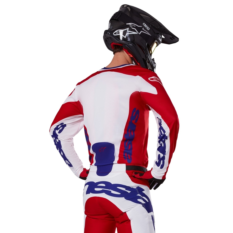Alpinestars Racer Veil motokrossz mez piros-fehér