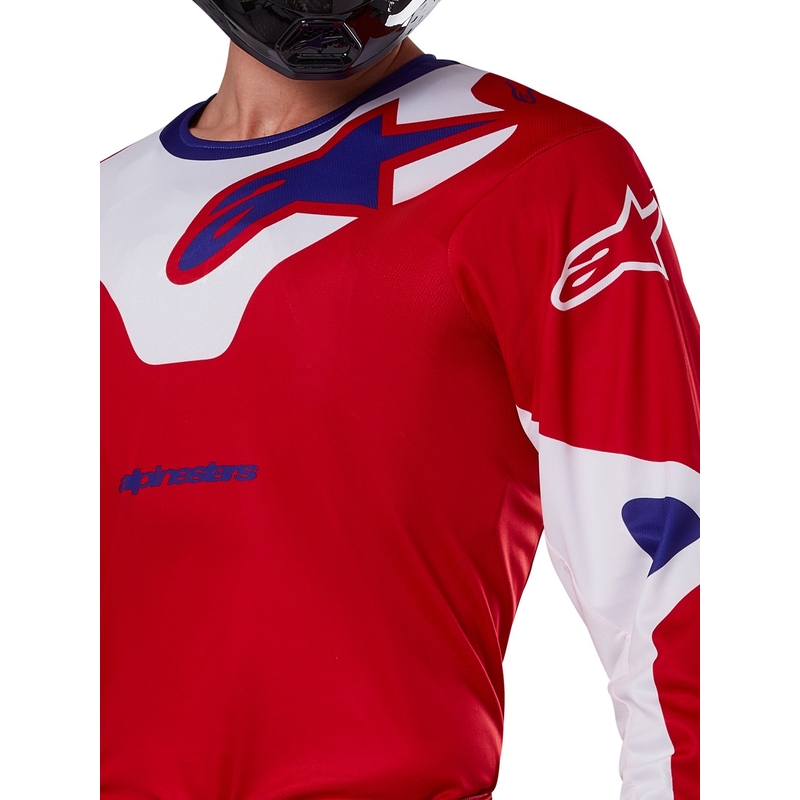 Alpinestars Racer Veil motokrossz mez piros-fehér