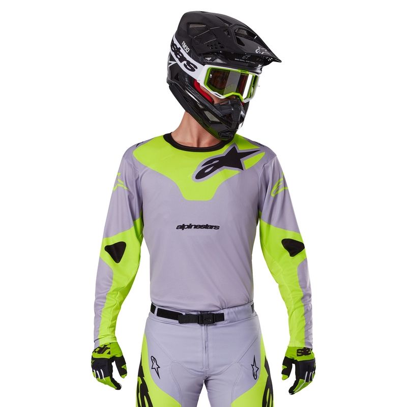 Alpinestars Racer Veil motokrossz mez szürke-fluo sárga