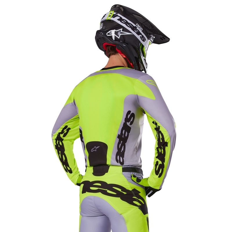 Alpinestars Racer Veil motokrossz mez szürke-fluo sárga