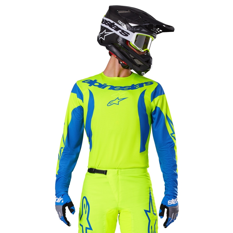 Alpinestars Fluid Haul motokrossz mez fluo sárga-kék