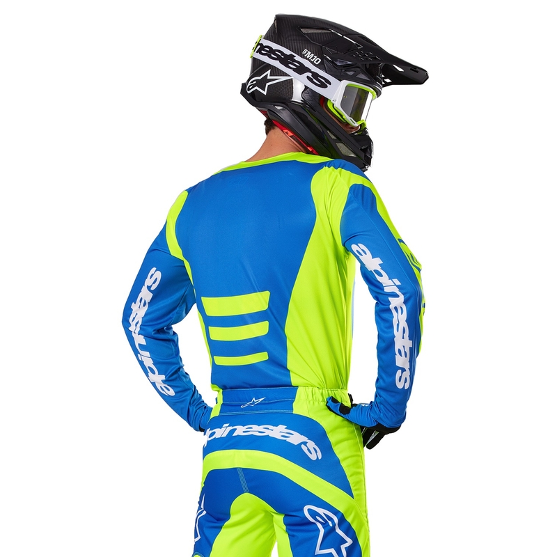 Alpinestars Fluid Haul motokrossz mez fluo sárga-kék