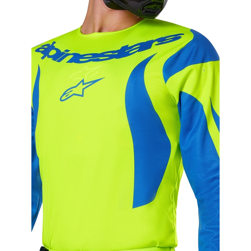 Alpinestars Fluid Haul motokrossz mez fluo sárga-kék