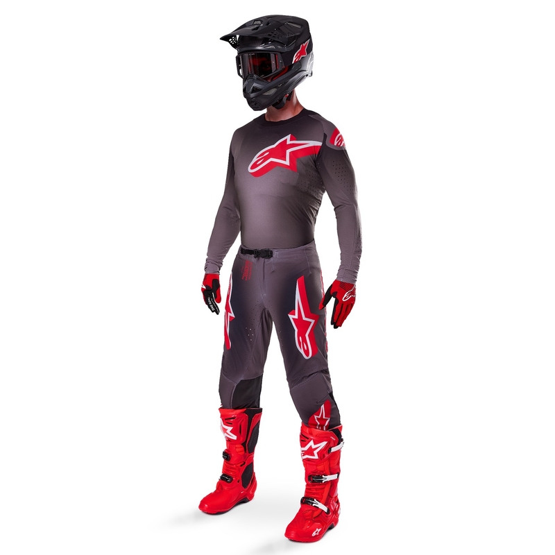 Alpinestars Supertech Lipan motokrossz mez füstös-piros