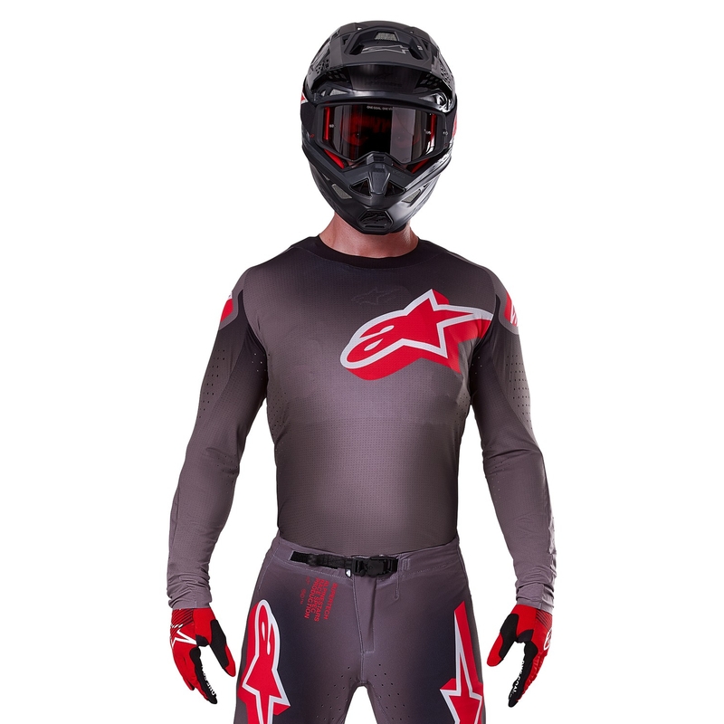 Alpinestars Supertech Lipan motokrossz mez füstös-piros