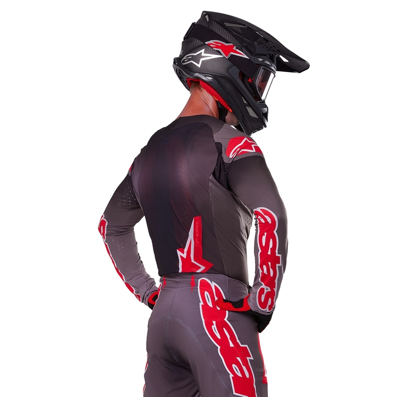 Alpinestars Supertech Lipan motokrossz mez füstös-piros