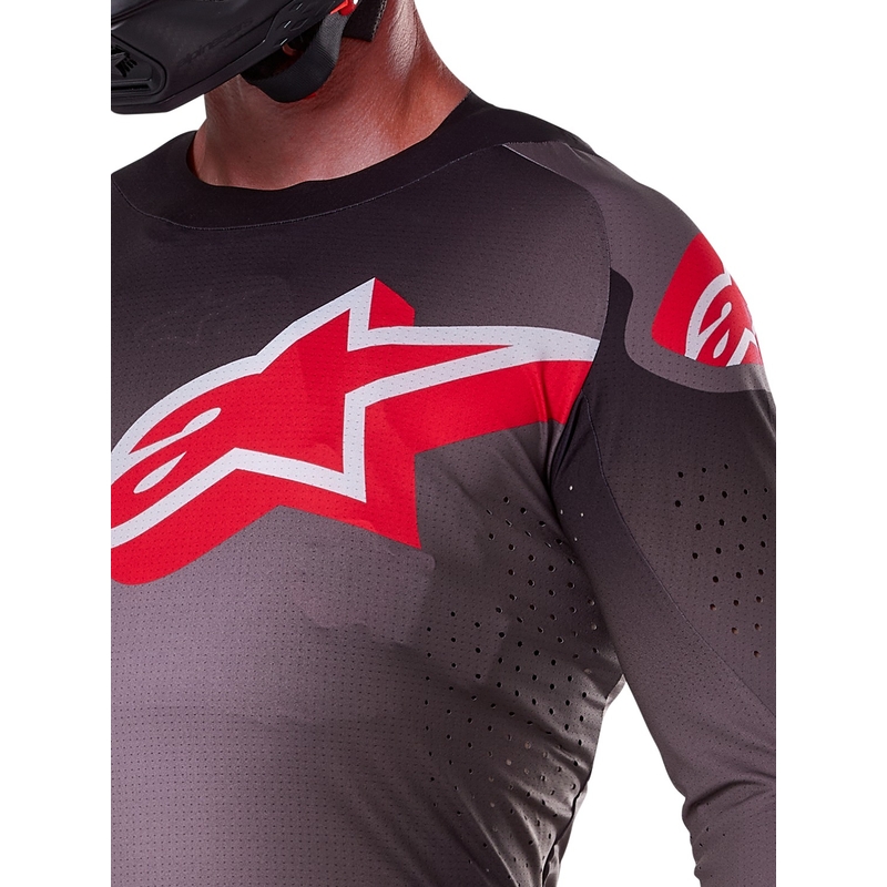 Alpinestars Supertech Lipan motokrossz mez füstös-piros