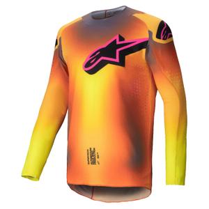 Alpinestars Supertech Lipan motokrossz mez sárga-rózsaszín