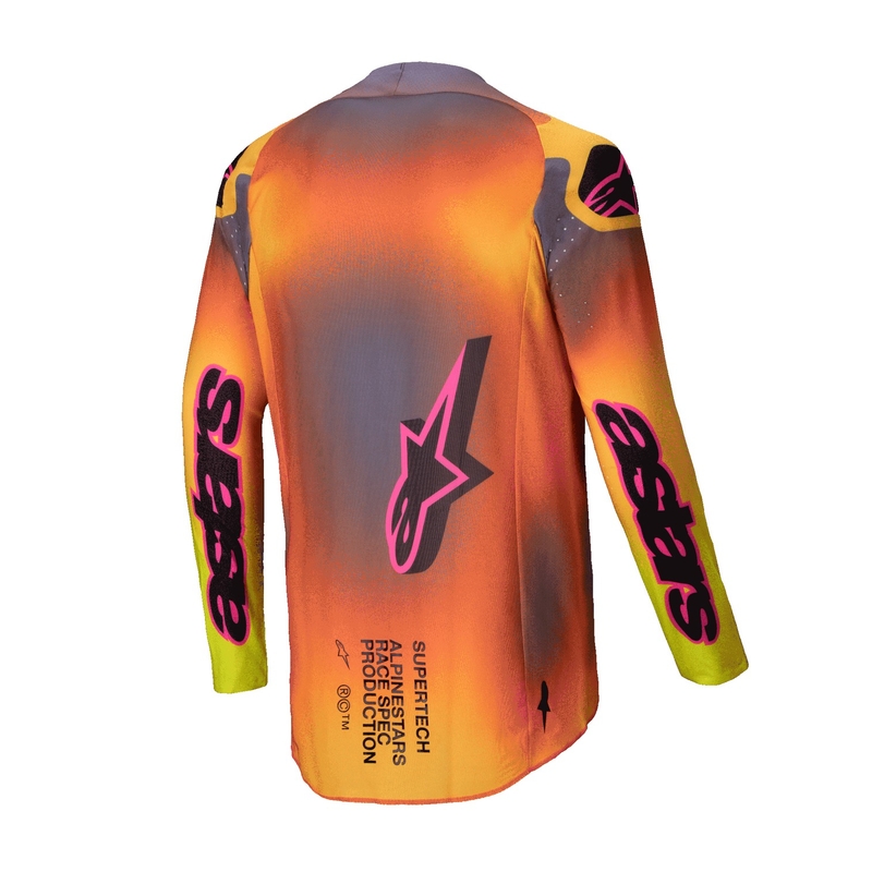 Alpinestars Supertech Lipan motokrossz mez sárga-rózsaszín