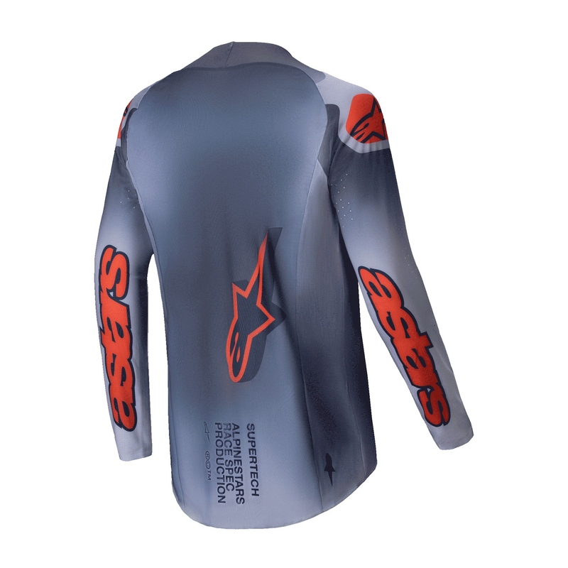 Alpinestars Supertech Lipan motokrossz mez szürke-fluo narancssárga