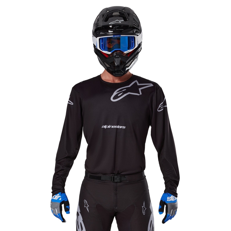 Alpinestars Racer Graphite motokrossz mez fekete-szürke