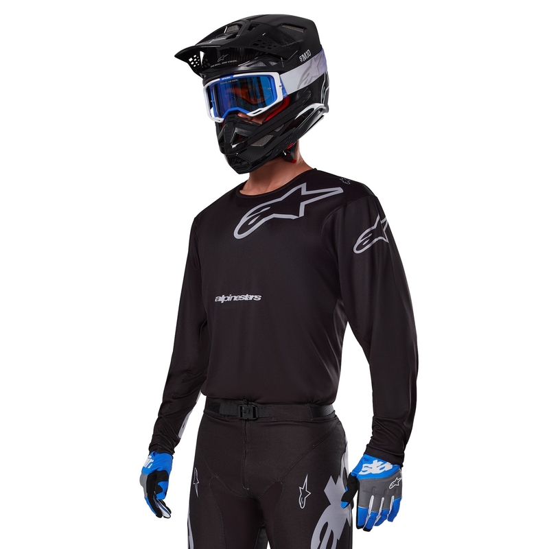Alpinestars Racer Graphite motokrossz mez fekete-szürke