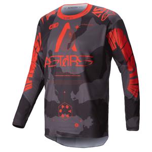Alpinestars Racer Hollow motokrossz mez szürke camo-fluo narancssárga