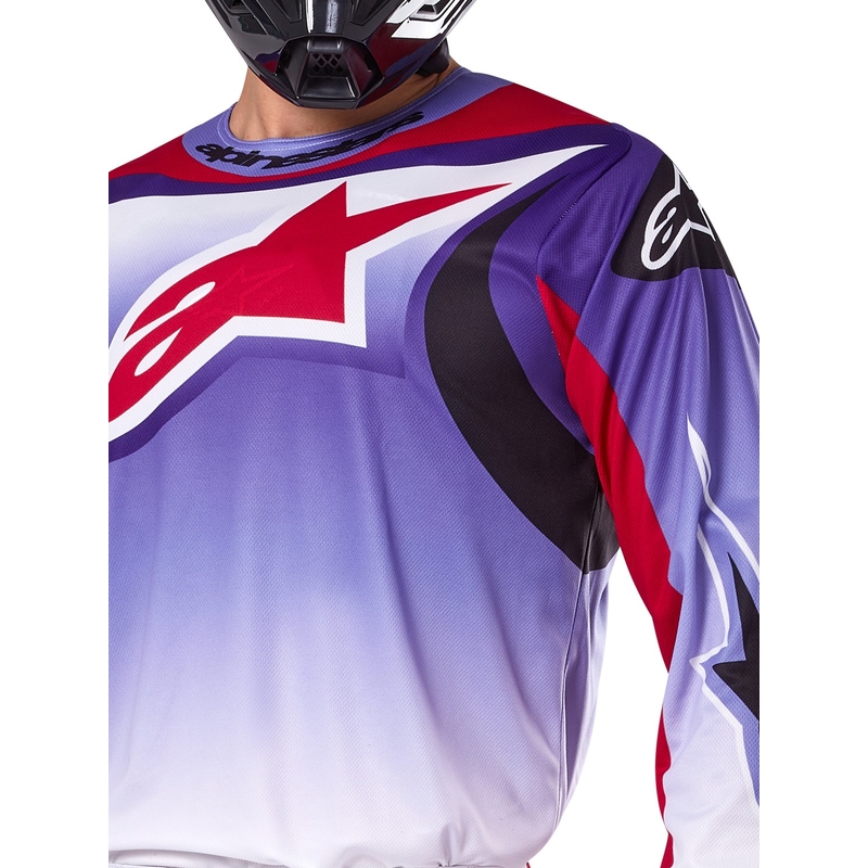 Alpinestars Fluid Wurx motokrossz mez fluo lila-piros
