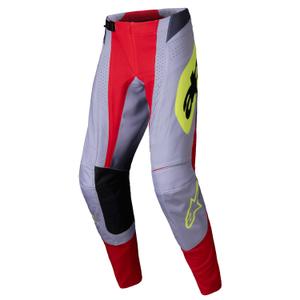 Alpinestars Techstar Melt motocross nadrág piros-szürke