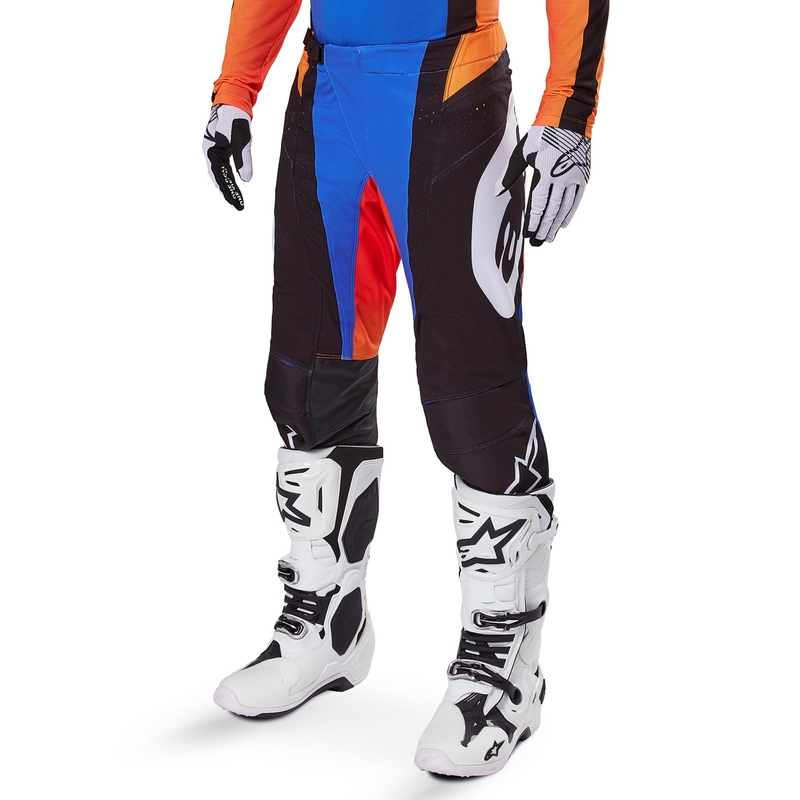 Alpinestars Techstar Melt motocross nadrág narancssárga-kék