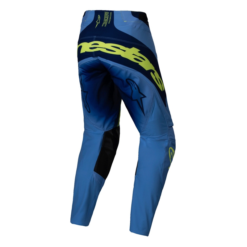 Alpinestars Techstar Melt motocross nadrág fluo sárga-kék