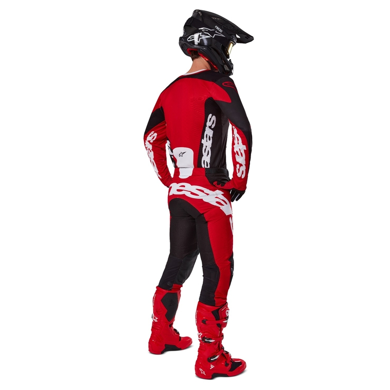 Alpinestars Racer Veil motocross nadrág fekete-piros