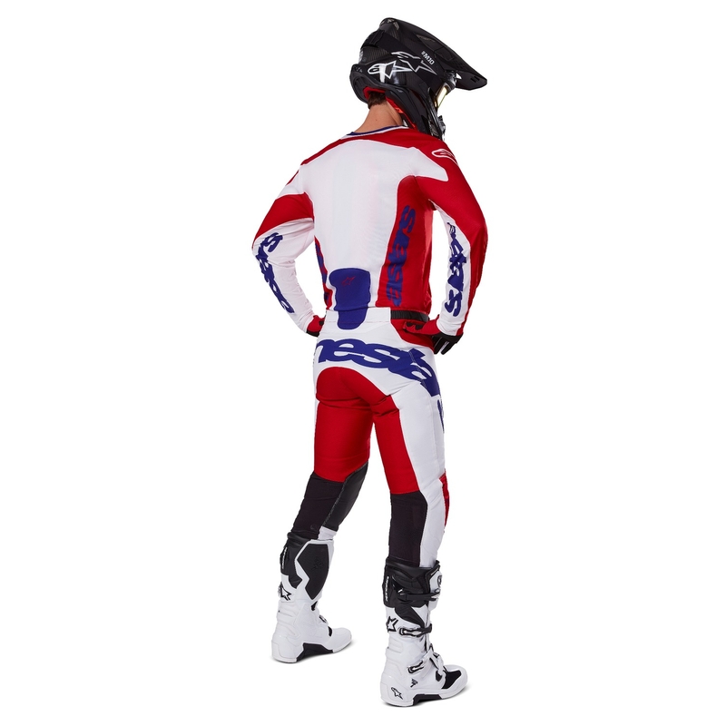 Alpinestars Racer Veil motocross nadrág piros-fehér