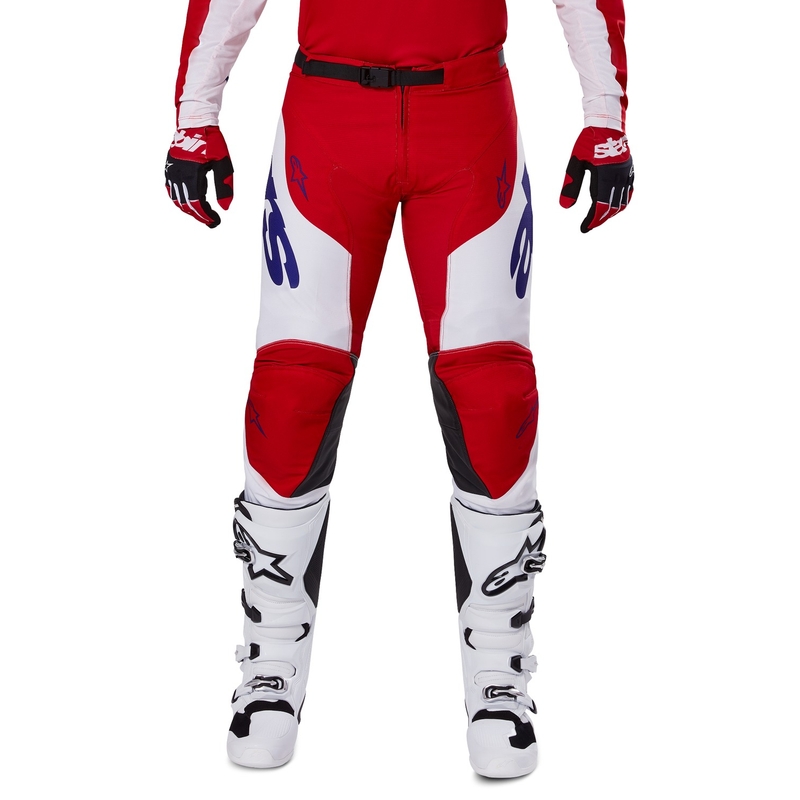 Alpinestars Racer Veil motocross nadrág piros-fehér