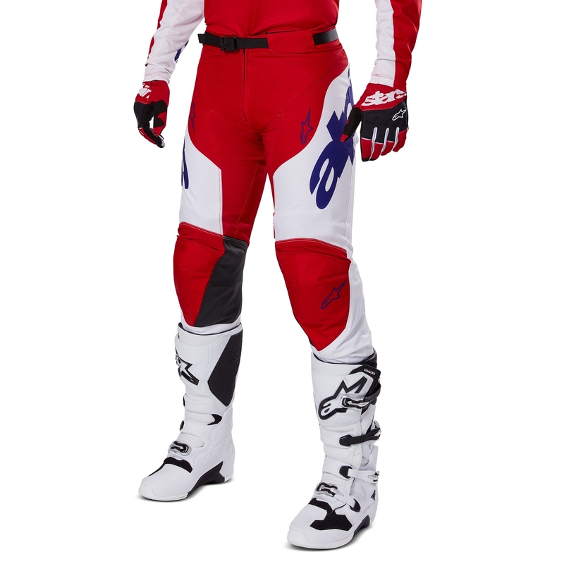 Alpinestars Racer Veil motocross nadrág piros-fehér