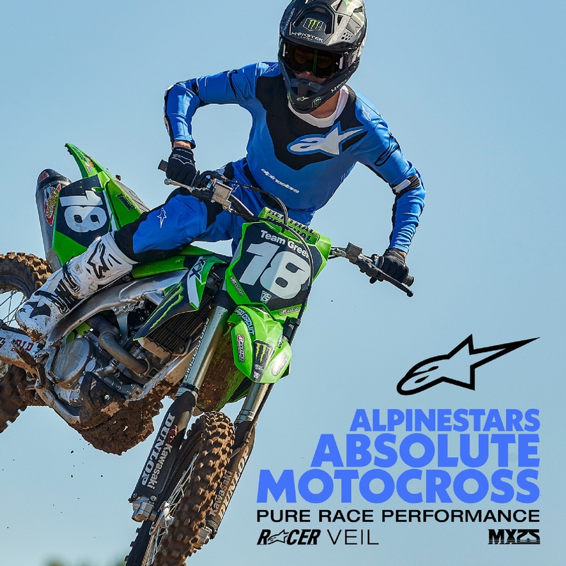 Alpinestars Racer Veil motocross nadrág kék-fekete
